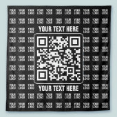 Promotional QR code (editable) plus Logo Pattern タペストリー