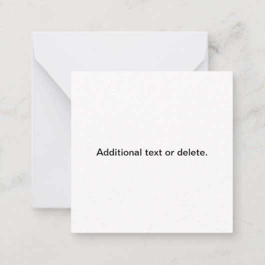 Promotional QR code (editable) plus Logo Pattern ノートカード (裏面)