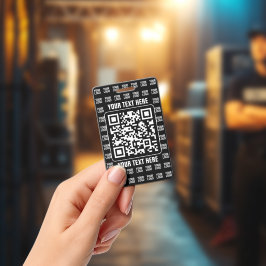 Promotional QR code (editable) plus Logo Pattern バッジ