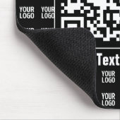 Promotional QR code (editable) plus Logo Pattern マウスパッド (コーナー)