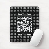 Promotional QR code (editable) plus Logo Pattern マウスパッド (マウス)