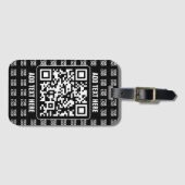 Promotional QR code (editable) plus Logo Pattern ラゲッジタグ (正面横)