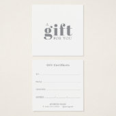 Promotional Salon Business Gift (正面&裏面)