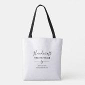 Promotional Small Honey Business Branding Tote トートバッグ (裏面)