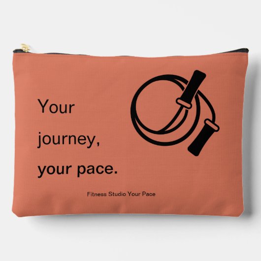 Promotional Your Journey Your Pace - Orange Black アクセサリーポーチ (正面)