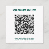 Promotional Your QR Code Business Cards Example スクエア名刺 (正面)