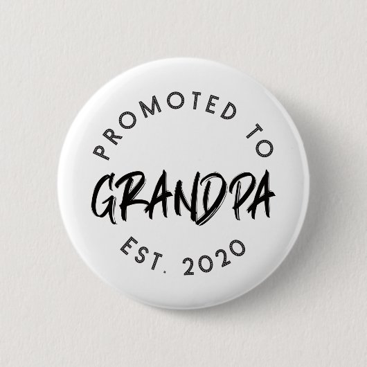 Promoved Grandpa Est.2020 缶バッジ (正面)