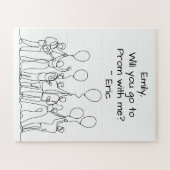 Promposal | Will You go to Prom with Me? Line Art ジグソーパズル (横)