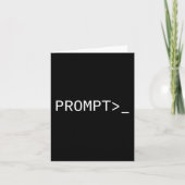 Prompt Coder Gift For Ai Prompt Engineer & Hac カード (正面)
