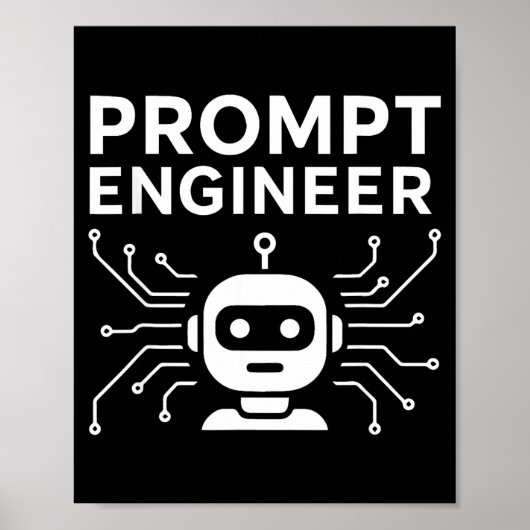 Prompt Engineer Apparel Funny Ai Tech Humor Gift ポスター (正面)
