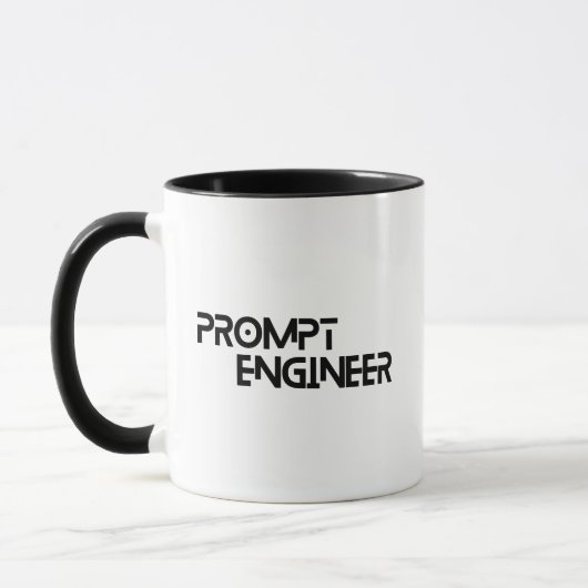 Prompt engineer minimalist quote マグカップ (左)