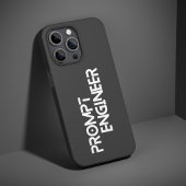 Prompt engineer minimalist quote iPhoneケース
