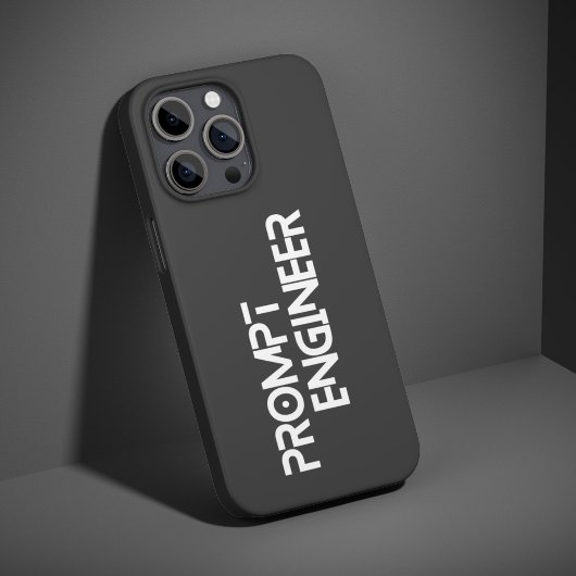 Prompt engineer minimalist quote iPhoneケース