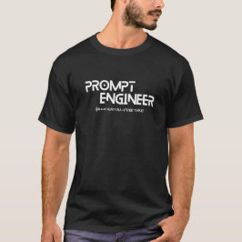 Prompt engineer minimalist quote tシャツ