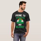 Prone to shenanigans and malarkey st patrick's day tシャツ (正面フル)
