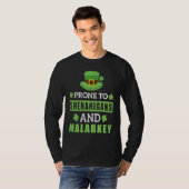 Prone To Shenanigans And Malarkey St Patrick's Day Tシャツ (正面フル)