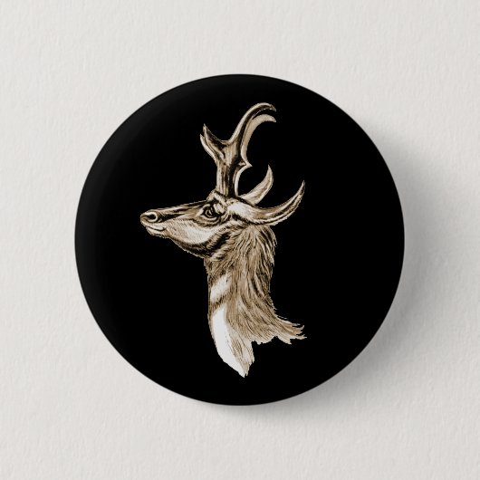 Pronghorn 缶バッジ (正面)