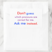 Pronos 頼 Me Light 長方形シール (バッグ)