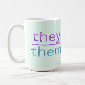 Pronoun They Them Colorful Mug コーヒーマグカップ