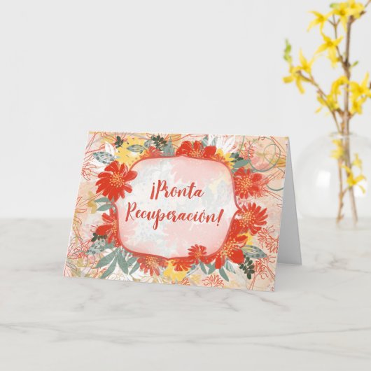 Pronta Recuperación – tarjeta de recuperación カード (黄色い花)