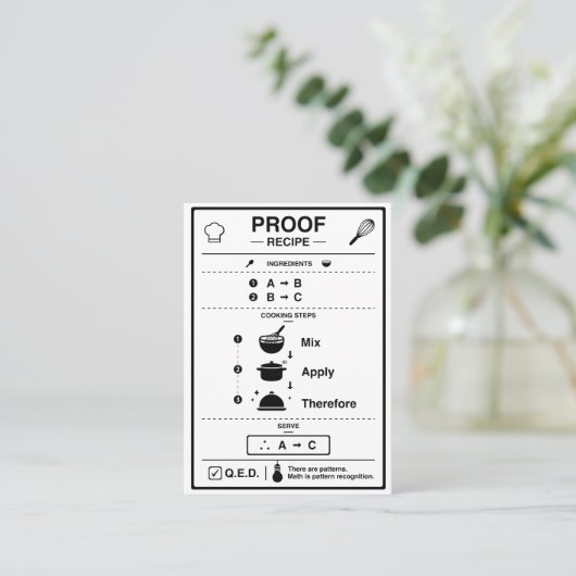 PROOF 名刺 (スタンド正面)