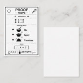 PROOF 名刺 (正面/裏面)
