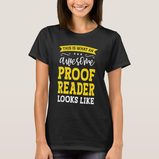 Proof Reader Job Title Employee Funny Worker Proof Tシャツ (正面)