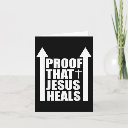 Proof That Jesus Heals - I Am Healed - Christian  カード (正面)