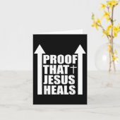 Proof That Jesus Heals - I Am Healed - Christian  カード (黄色い花)