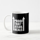 Proof That Jesus Heals - I Am Healed - Christian コーヒーマグカップ (左)