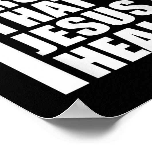 Proof That Jesus Heals - I Am Healed - Christian  ポスター (角)