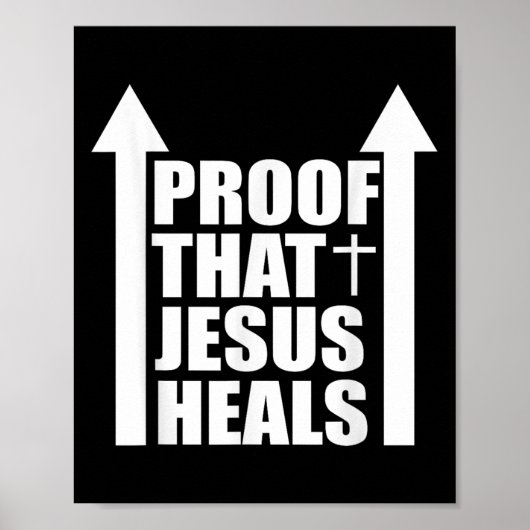 Proof That Jesus Heals - I Am Healed - Christian  ポスター (正面)