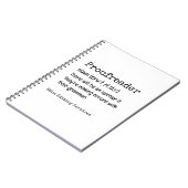 PROOFREADERおもしろい定義彼らは彼らである ノートブック (左側)