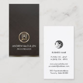 Proofreader Faux Gold Document Icon 名刺 (正面/裏面)