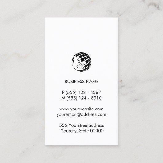 Proofreader Faux Gold Document Icon 名刺 (裏面)