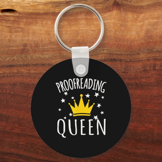 Proofreading Humor Funny Proofreading Quote Proofr キーホルダー (正面)