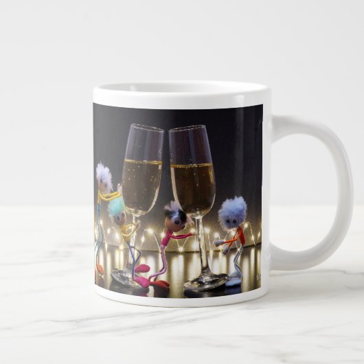 Proostende Fubby's die wat te vieren hebben. ジャンボコーヒーマグカップ (右)