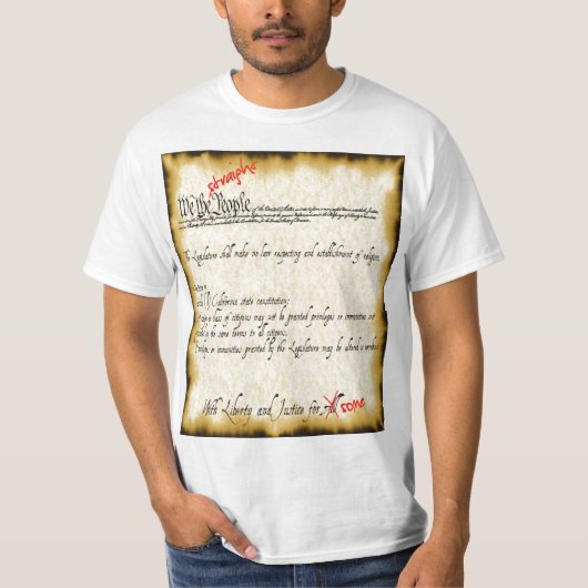 Prop8の憲法 Tシャツ (正面)