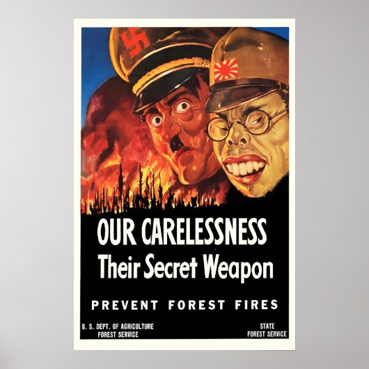 Propaganda Poster USA Prevent Forest Fires - Our ポスター (正面)