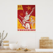 Propaganda Poster Vietnam war In memory of the ポスター (キッチン)