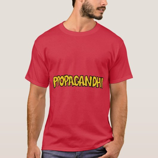 Propagandhiバンドのヴィンテージギフト Tシャツ (正面)