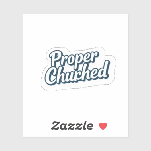 Proper Chuffed Funny UK Aesthetic シール (シート)