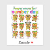 Proper Maths for Number Day Cute Sticker シール (シート)