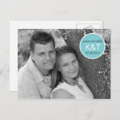 Propered Monogram – 写真Save the Dateポストカード 案内ポストカード (正面/裏面)