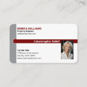 Property Adjuster / insurance 名刺 (正面)
