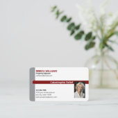 Property Adjuster / insurance 名刺 (スタンド正面)