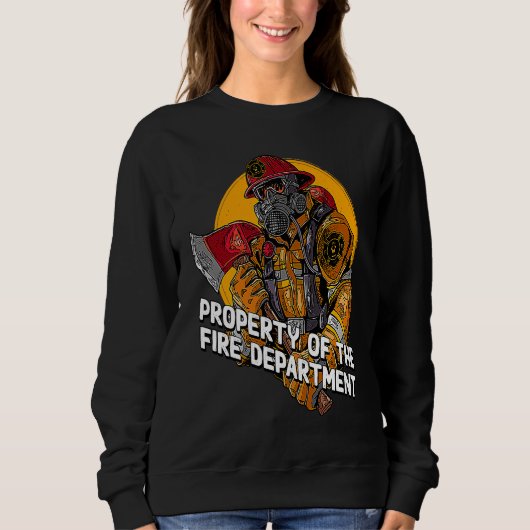 Property Fire Department Firefighter Professional  スウェットシャツ (正面)