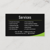 Property Maintenance Landscaping Lawn Service 名刺 (裏面)