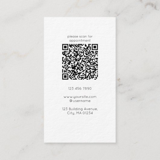 Property Management Business Card with QR Code 名刺 (裏面)