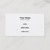 Property Management Companyの名刺 名刺 (裏面)